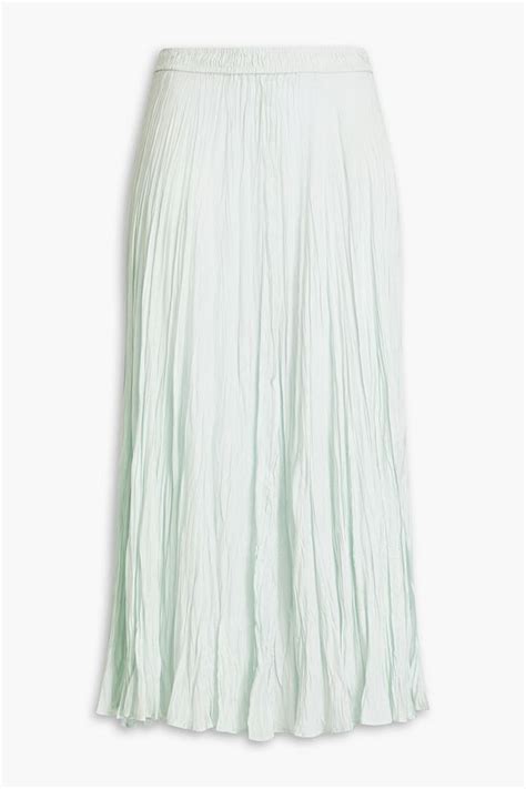 JOSEPH Sully plissé silk midi skirt THE OUTNET