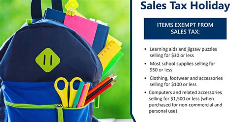 Florida Back To School Sales Tax Holiday Is Continuing NorthEscambia