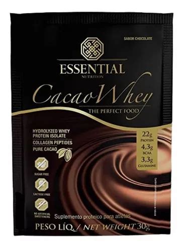 Kit 2x Cacao Whey Sachê Essential Nutrition 30g MercadoLivre