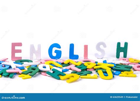 English Words Background