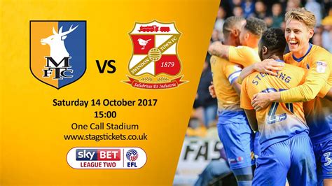 Match Preview Stags Vs Swindon Town News Mansfield Town