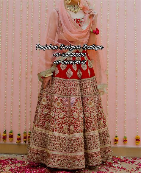 Indian Wedding Lehengas For Bride Punjaban Designer Boutique