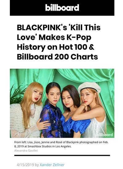 Blackpink Hits New Highs On Billboard 200 And Hot 100 Charts 매일경제 영문