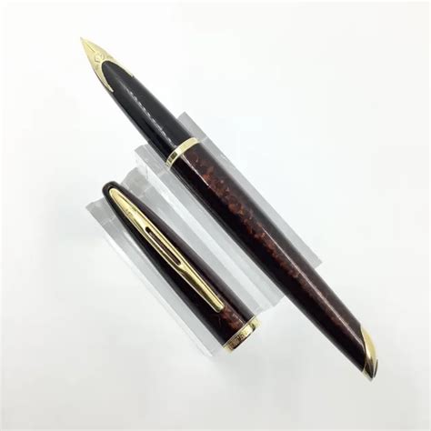 Waterman Carene Fountain Pen Marine Amber Lacquer K Gold Fine Nib