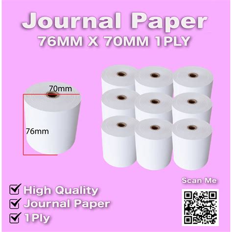 Mm X Mm Pos Journal Receipt Paper Ply Pcs Shopee Philippines