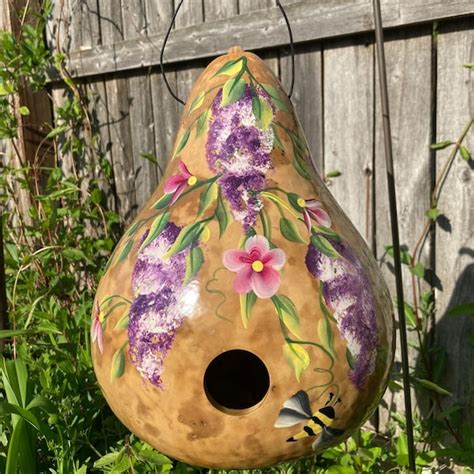 Gourd Birdhouse Etsy