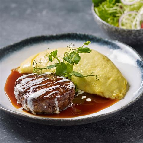 Wagyu Hamburg With Cheese Omu Rice Tcc