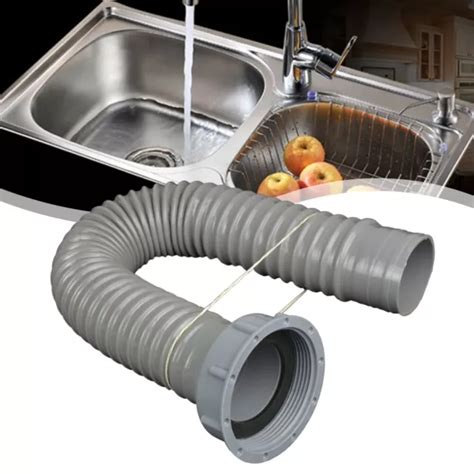 TUYAU DE DRAINAGE d égout réglable pour évier de cuisine 58 mm sortie