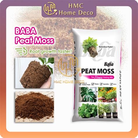 L High Organic Baba Peat Moss Potting Mix Soil For Flowers Herbs