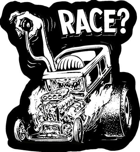 Amazon Race Old School Rat Fink Rat Rod Hot Rod Muscle Car Vintage Performance Sticker