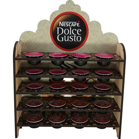 Organizador Porta Cápsulas Café Dolce Gusto Prateleira MDF Madeira