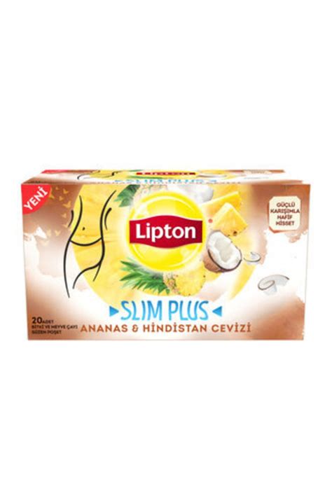 Lipton Slim Plus Ananas Hindistan Cevizi 20 li 34 gr Fiyatı Yorumları