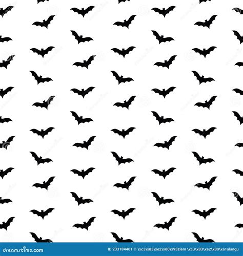 Seamless Bat Pattern And Background Vector Illustration Stock Vector