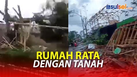 Viral Detik Detik Angin Puting Beliung Melanda Cimenyan Bandung Rumah