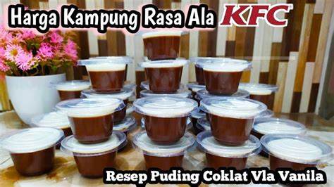 RASANYA PERSIS SEPERTI DI KFC RESEP PUDING COKLAT VLA VANILA MUDAH