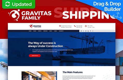 Shipping Website Template For One Page Site MotoCMS