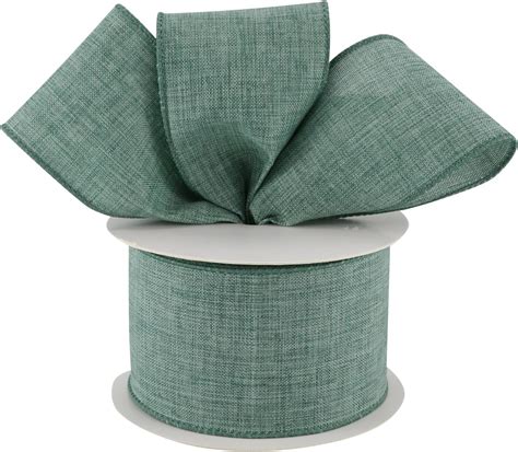 Amazon MAYREEL Sage Burlap Wired Ribbon 2 5 Inch X 10 Yard Celadon