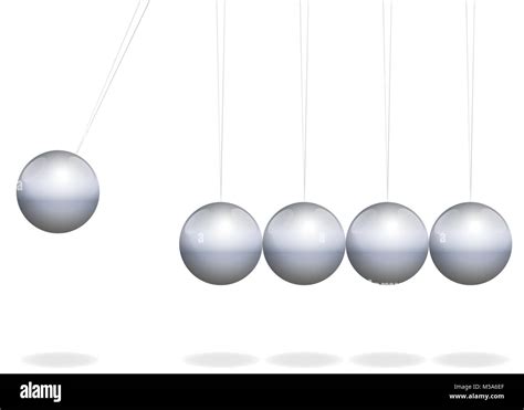 Newtons Cradle Momentum Cut Out Stock Images And Pictures Alamy