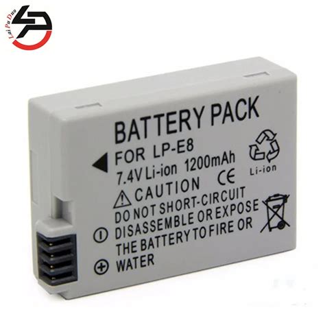 1200mah Lp E8 Digital Battery Li Ion Lp E8 Lpe8 Camera Replacement Battery Pack For Canon Eos