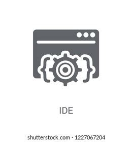 Ide Linear Icon Modern Outline Ide Stock Vector (Royalty Free) 1228575433 | Shutterstock