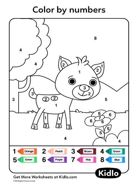 Animals And Numbers Worksheet