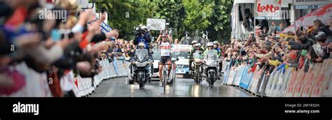 Belgian Stijn Devolder Of Team Radioshack Leopard Celebrates As He