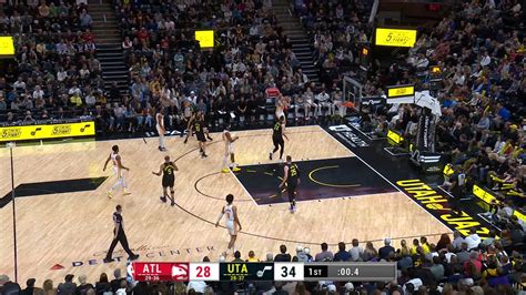 Last Second Field Goal Hawks Jazz Nba Official