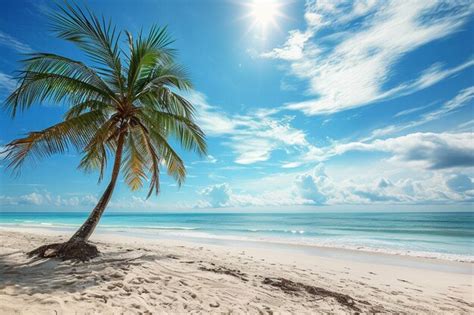 Premium Photo Beautiful Landscape Of Coconut Palm Tree On Tropical Beach