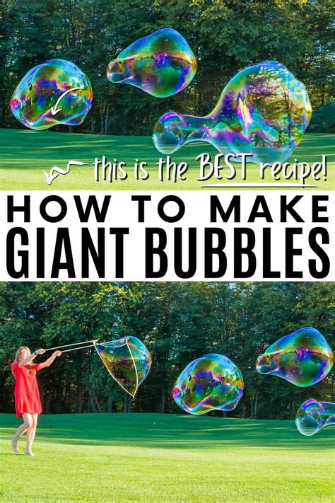 Giant Bubbles Recipe How To Make Giant Bubbles With The Best Huge Bubble Recipe Plus