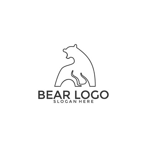 Premium Vector Bear Logo Vector Icon Illustration Bear Logo Template