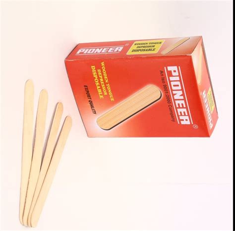 Pioneer Disposable Wooden Tongue Depressor At Rs Box Wooden Tongue