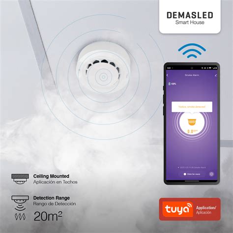 Detector Demasled Humo Fotoelectrico Smart Wifi Persaltumseguridad Ar