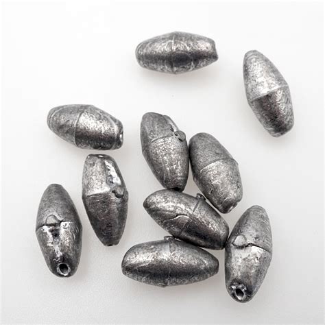 Oval Shaped Lead Sinkers