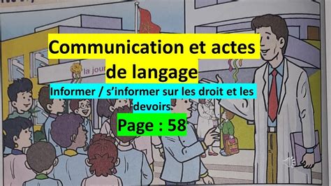 Communication Et Actes De Langage Informer S Informer Sur Les Droits