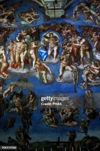 Sistine Chapel Last Judgement Photos And Premium High Res Pictures