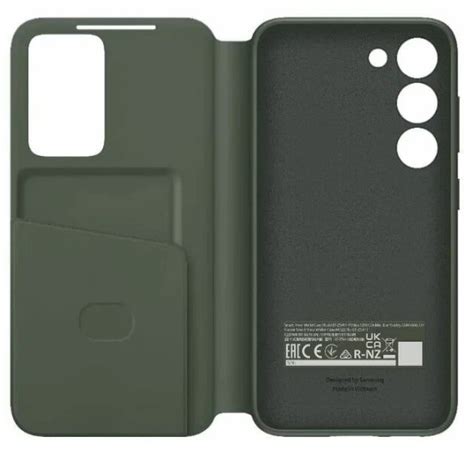 Чехол книжка Samsung для Galaxy S23 Smart View Wallet Case зеленый EF