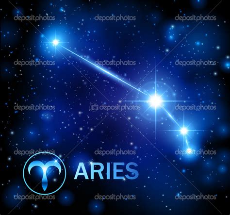 Horoscope Star Sign Aries Constellation — Stock Vector © Noiro 14879153