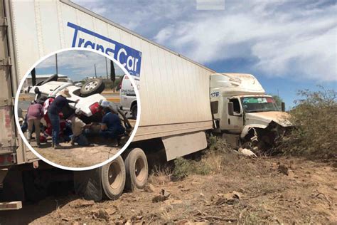 Detienen a chofer de tráiler tras chocar dos vehículos al intentar huir