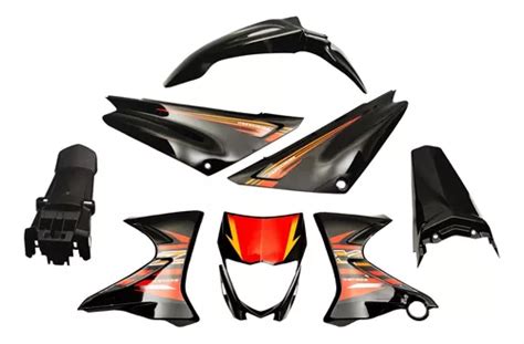 Kit De Plasticos Completo Yamaha Xtz 125 Negro Mtc