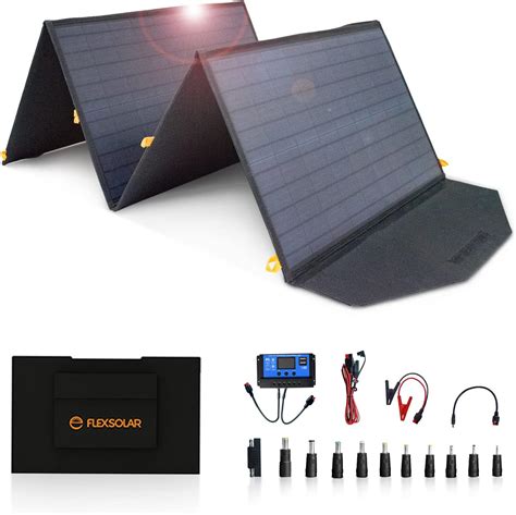 Flexsolar 120w Portable Solar Panel Usb Dc Foldable Solar Charger Qc3