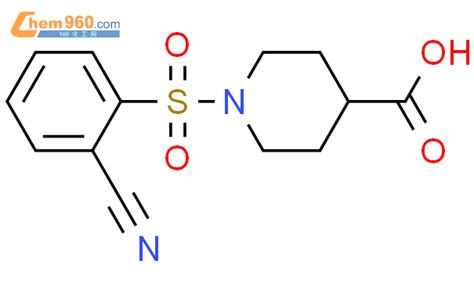 871478 83 0 1 2 cyanophenyl sulfonyl piperidine 4 carboxylic acid化学式