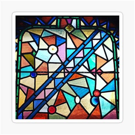 Vintage Stained Glass Window Sticker For Sale By Yuliya Milana