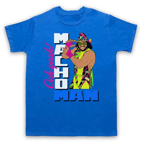 MACHO MAN RANDY AMERICAN 80 S WRESTLING LEGEND RETRO OOH YEAH ADULTS T