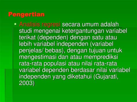 Metodologi Penelitian Sesi Korelasi Dan Regresi Analisis Faktor