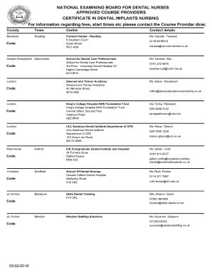 Fillable Online Certificate In Dental Implants Nursing Fax Email Print