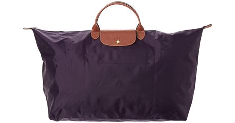 Longchamp Le Pliage Extra Large Nylon Travel Bag In Purple Lyst