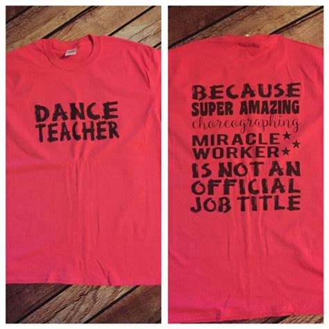 Dance Teacher Shirt Etsy