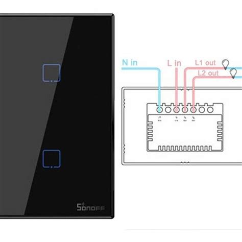 Interruptor Inteligente T Us C Tx T Ctil De Pared Pulsadores Wifi Y Rf