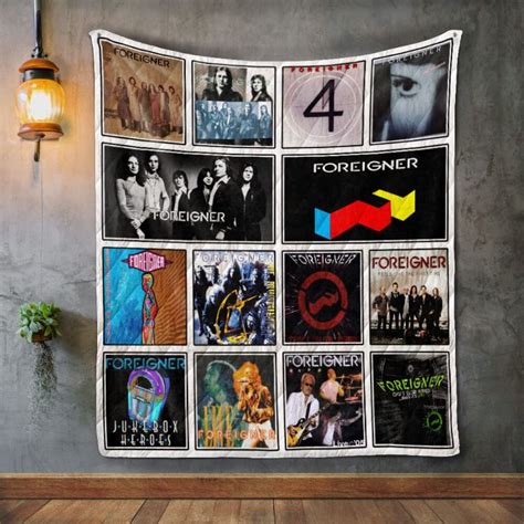 Foreigner Album Vintage Quilt Blanket Teeruto