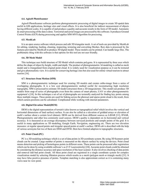 Inspection Of D Modeling Techniques For Digitization Pdf